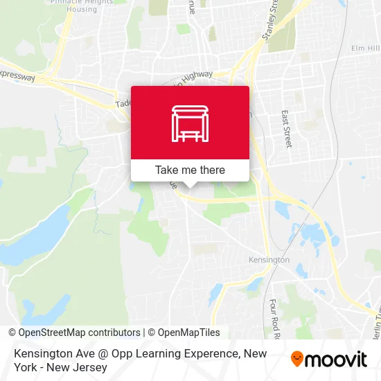 Kensington Ave @ Opp Learning Experence map