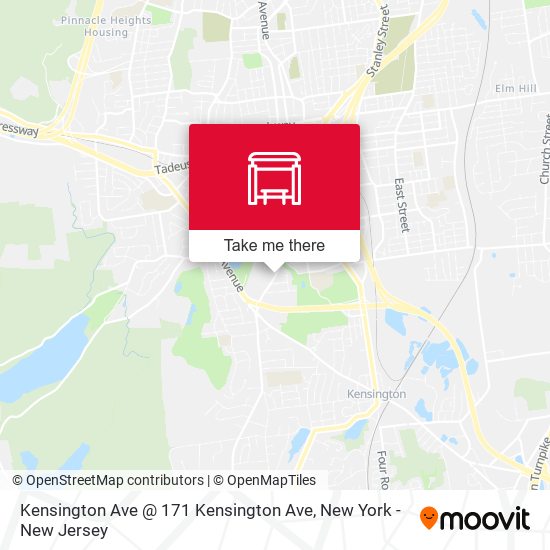 Mapa de Kensington Ave @ 171 Kensington Ave