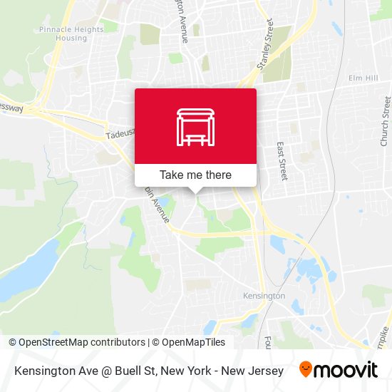 Mapa de Kensington Ave @ Buell St