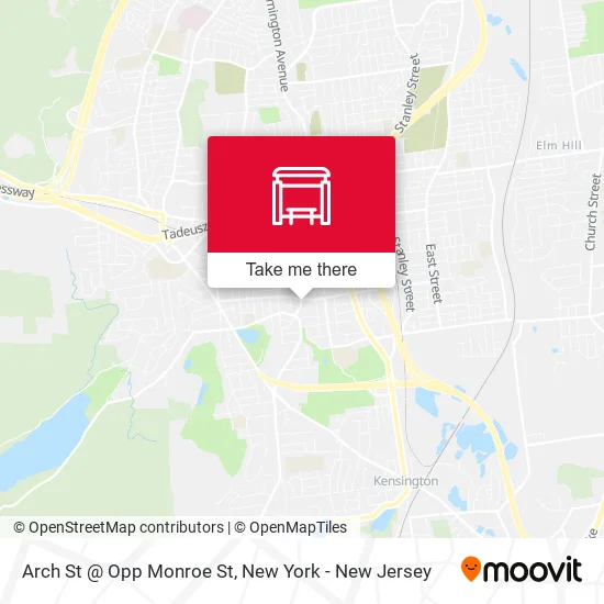 Mapa de Arch St @ Opp Monroe St
