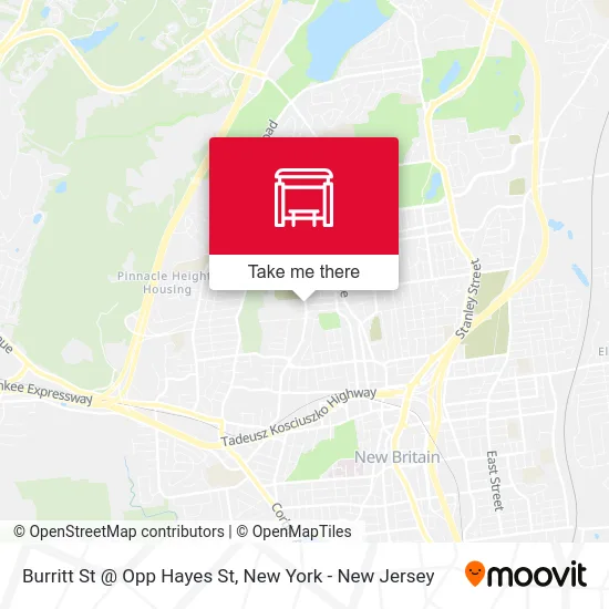 Burritt St @ Opp Hayes St map