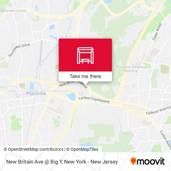 Mapa de New Britain Ave @ Big Y