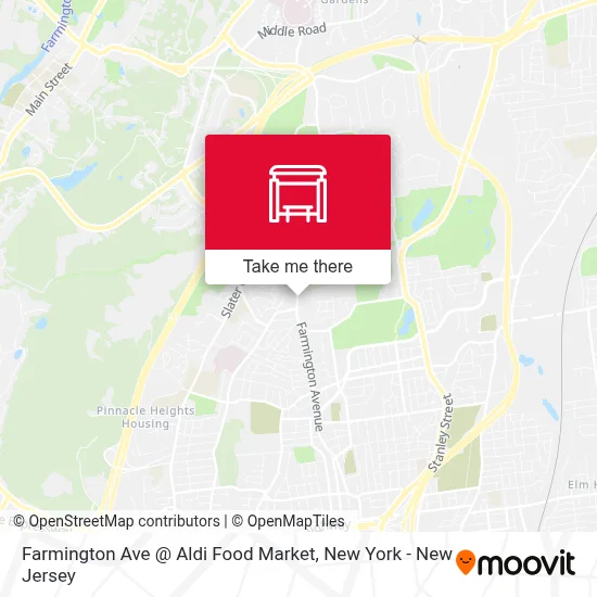 Farmington Ave @ Aldi Food Market map