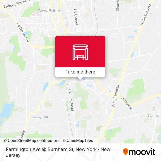 Farmington Ave @ Burnham St map