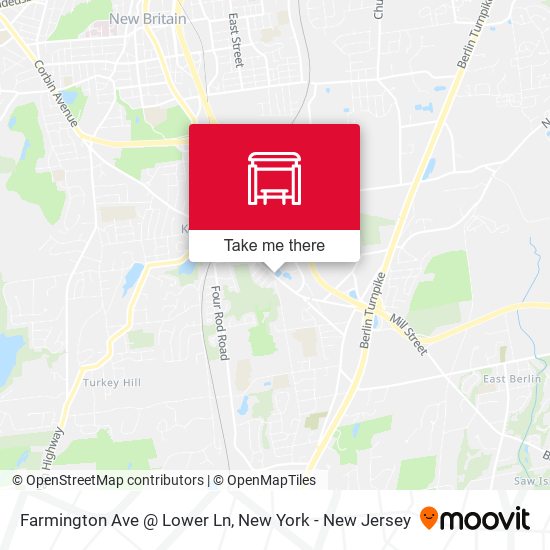 Farmington Ave @ Lower Ln map