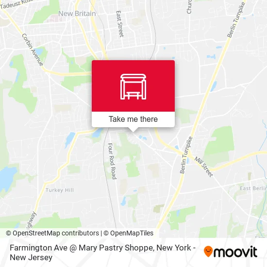 Farmington Ave @ Mary Pastry Shoppe map