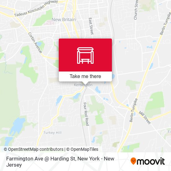 Farmington Ave @ Harding St map