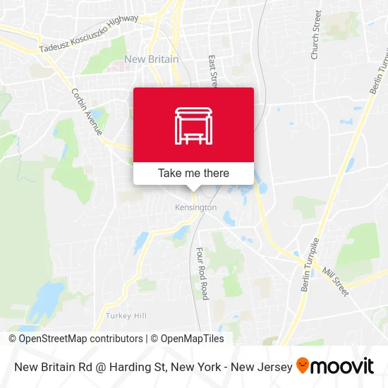 New Britain Rd @ Harding St map