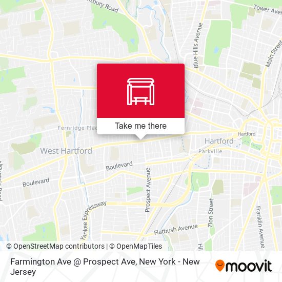Farmington Ave @ Prospect Ave map