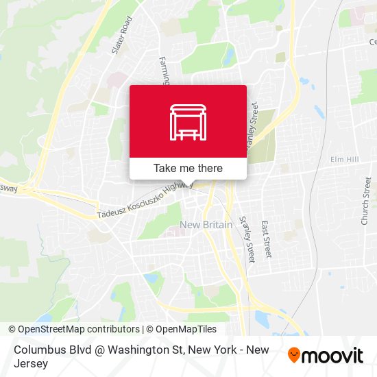 Columbus Blvd @ Washington St map