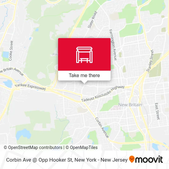 Corbin Ave @ Opp Hooker St map