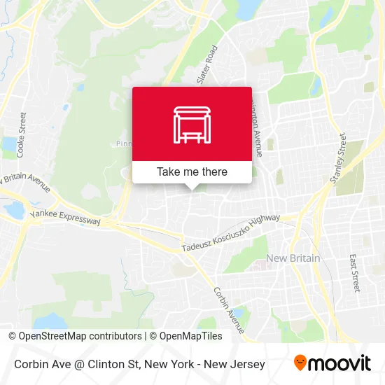 Corbin Ave @ Clinton St map