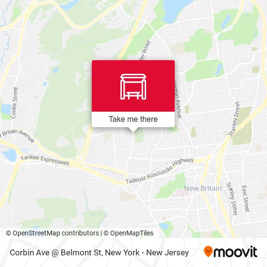 Mapa de Corbin Ave @ Belmont St
