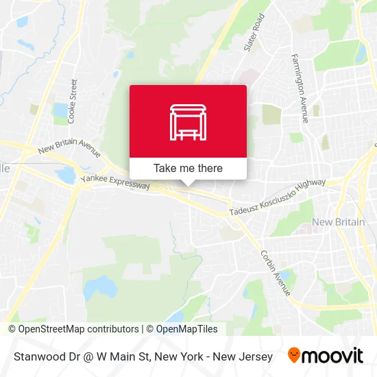 Stanwood Dr @ W Main St map