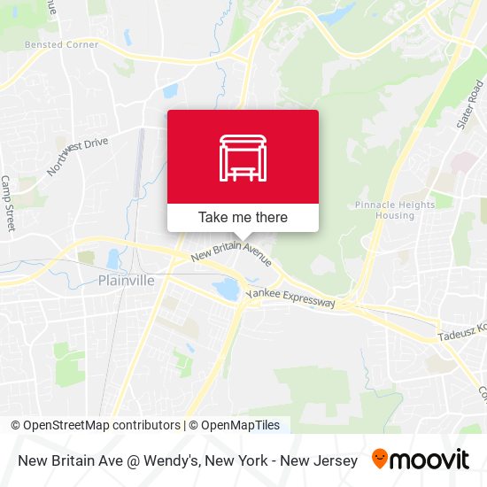 Mapa de New Britain Ave @ Wendy's
