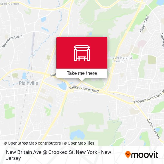 New Britain Ave @ Crooked St map