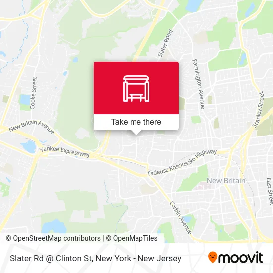 Slater Rd @ Clinton St map