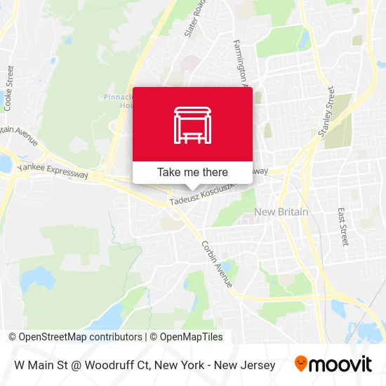 W Main St @ Woodruff Ct map