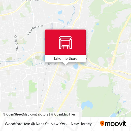 Woodford Ave @ Kent St map