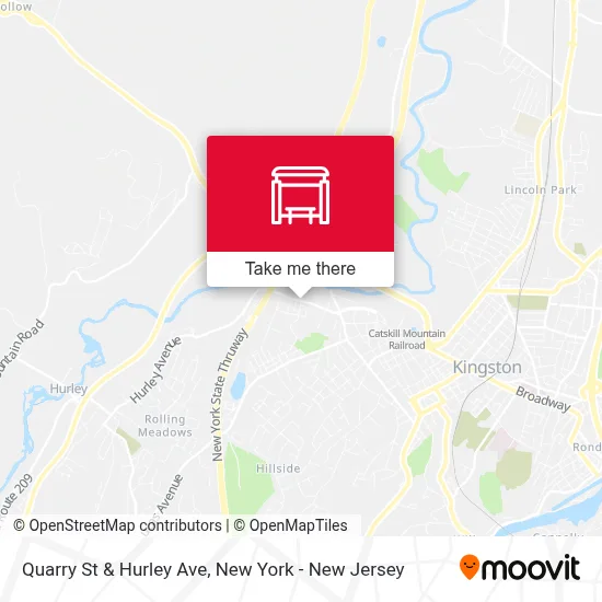 Quarry St & Hurley Ave map