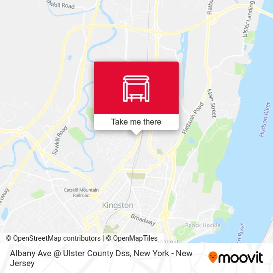 Albany Ave @ Ulster County Dss map