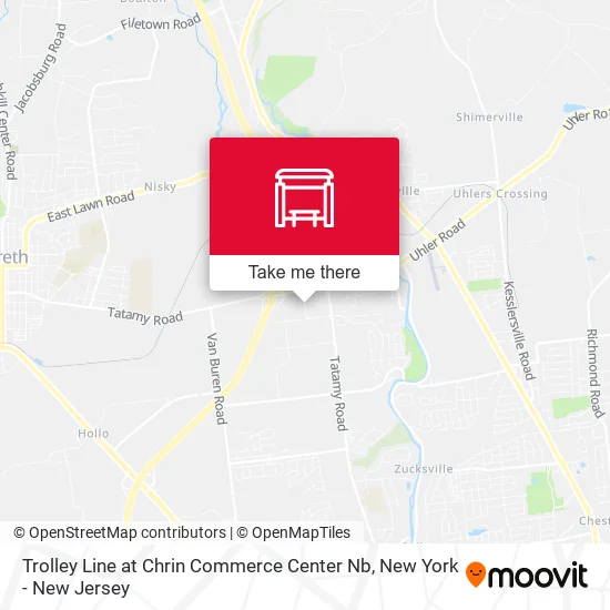 Trolley Line at Chrin Commerce Center Nb map