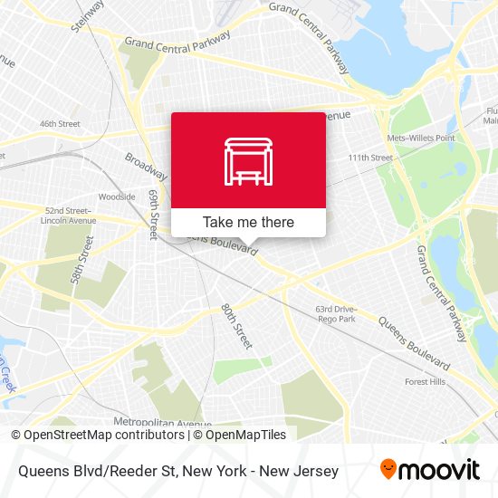 Mapa de Queens Blvd/Reeder St