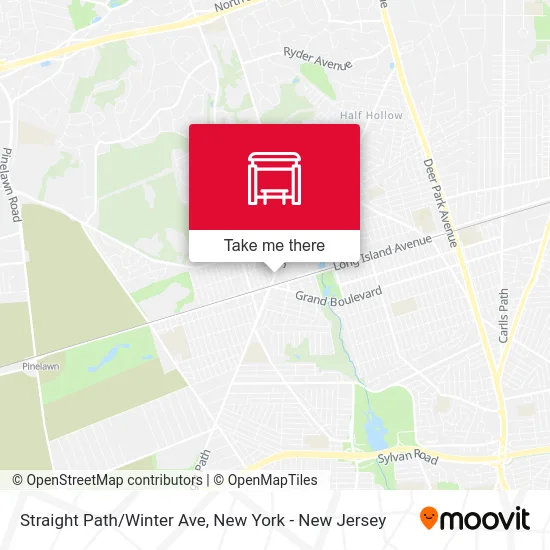 Straight Path/Winter Ave map