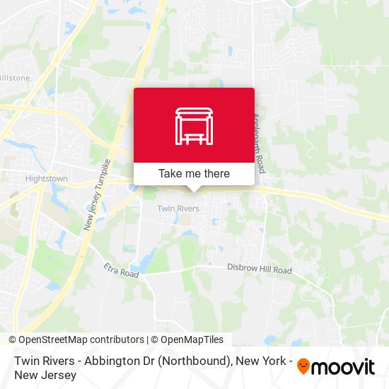 Twin Rivers -  Abbington Dr (Northbound) map