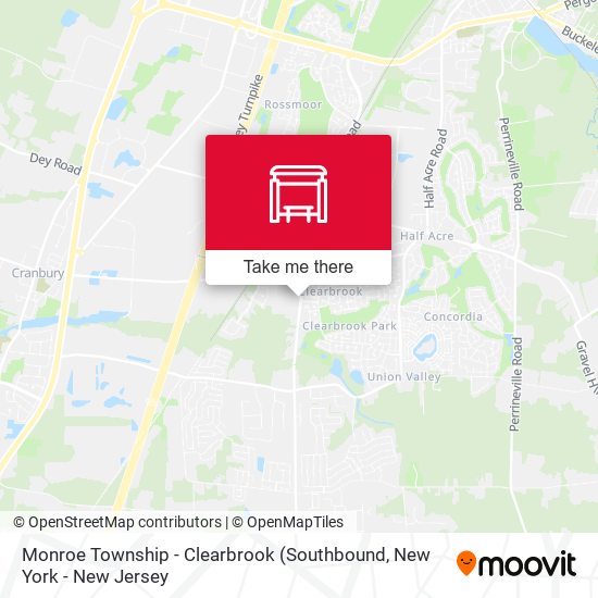 Mapa de Monroe Township - Clearbrook