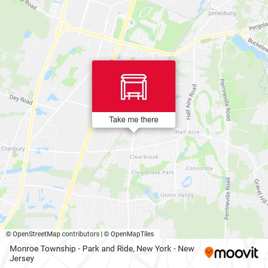 Monroe Township - Park and Ride map