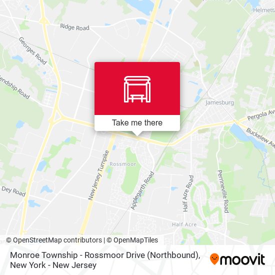 Monroe Township - Rossmoor Drive (Northbound) map