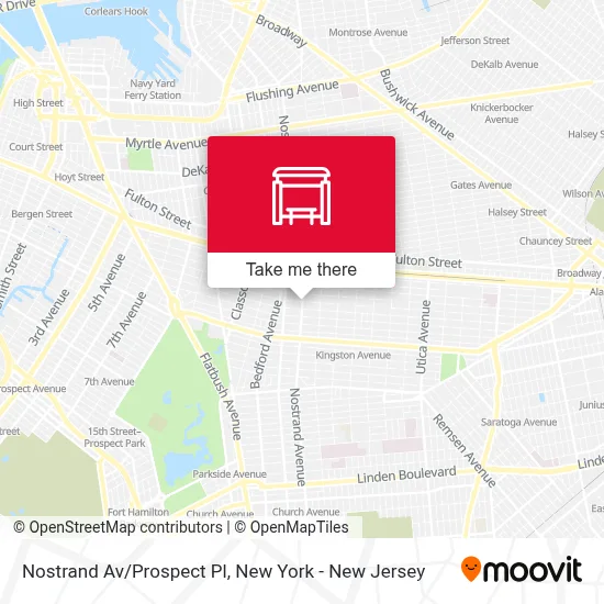 Nostrand Av/Prospect Pl map
