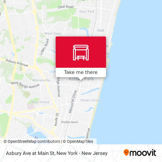 Mapa de Asbury Ave at Main St