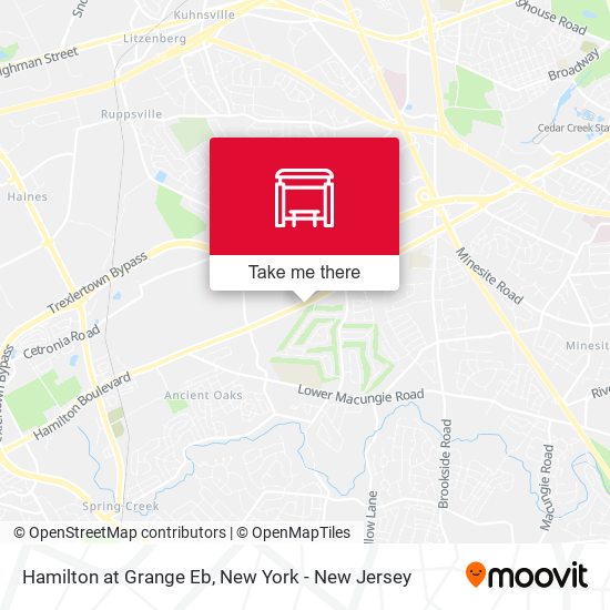 Mapa de Hamilton at Grange Eb