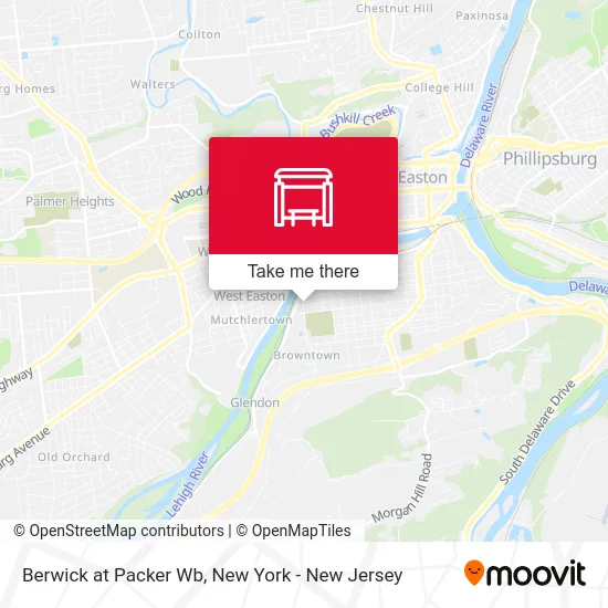 Berwick at Packer Wb map