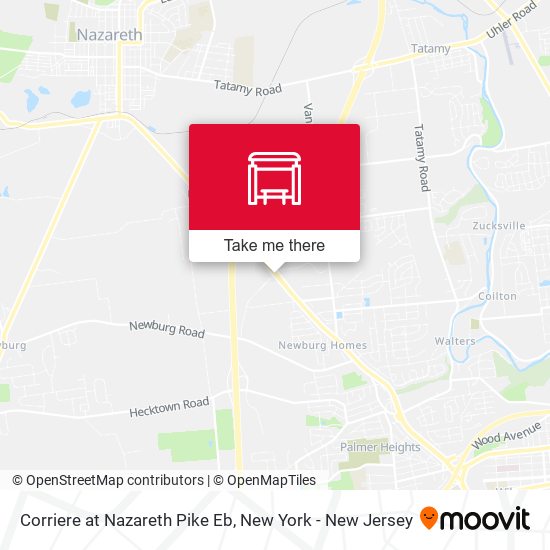 Corriere at Nazareth Pike Eb map