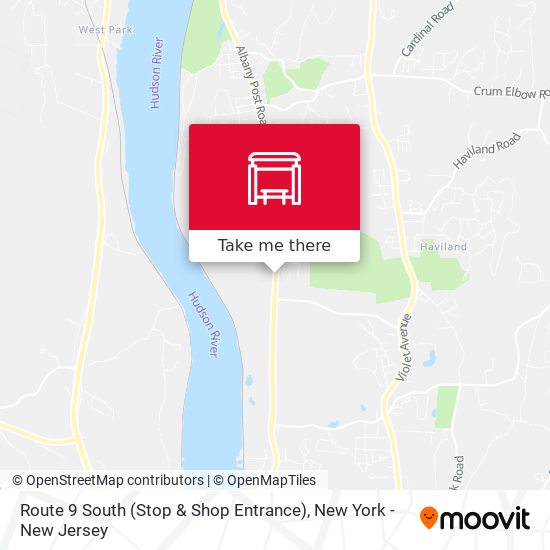 Mapa de Route 9 South (Stop & Shop Entrance)