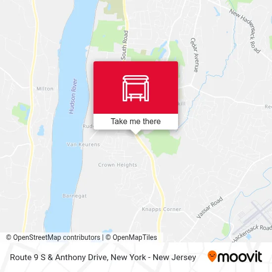 Route 9 S & Anthony Drive map