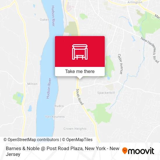 Mapa de Barnes & Noble @ Post Road Plaza