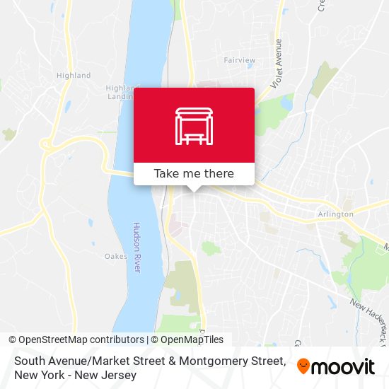 Mapa de South Avenue / Market Street & Montgomery Street