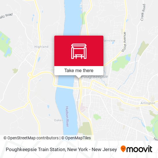 Poughkeepsie Train Station map