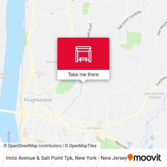 Innis Avenue & Salt Point Tpk map