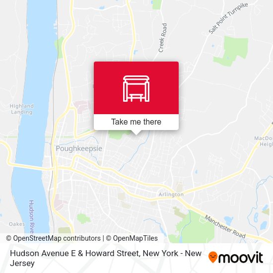 Mapa de Hudson Avenue E & Howard Street