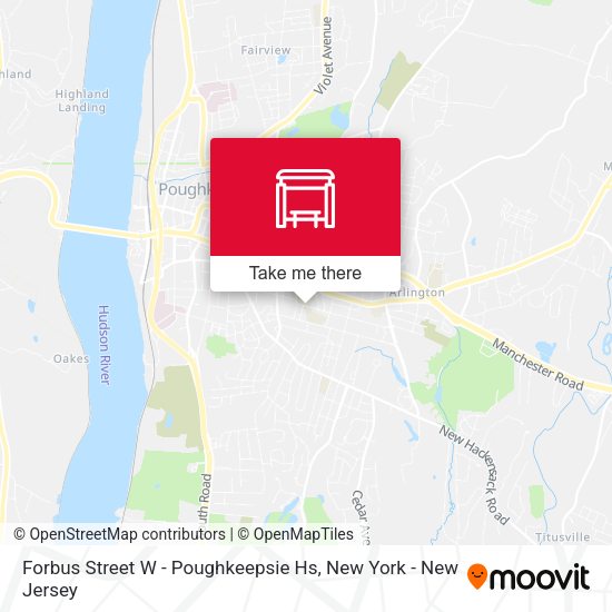 Forbus Street W - Poughkeepsie Hs map