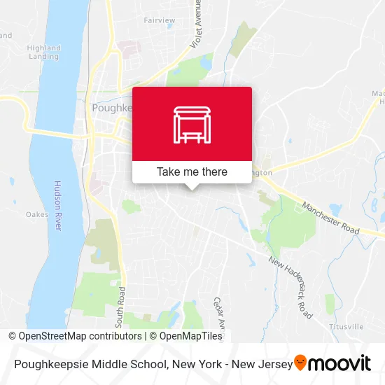 Poughkeepsie Middle School map