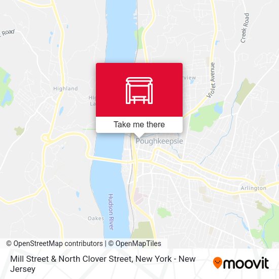 Mapa de Mill Street & North Clover Street