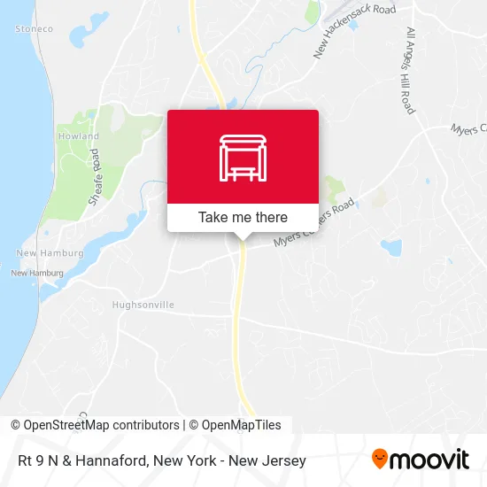 Rt 9 N & Hannaford map