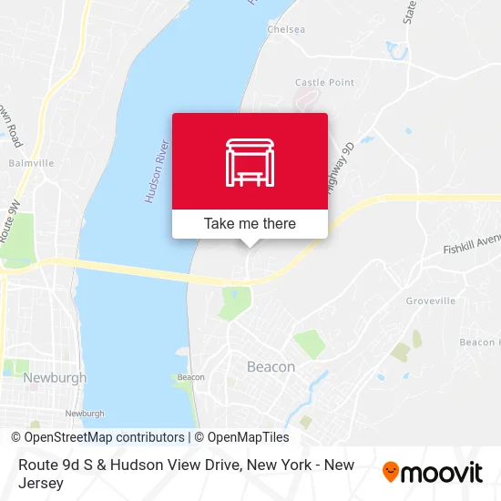 Route 9d S & Hudson View Drive map
