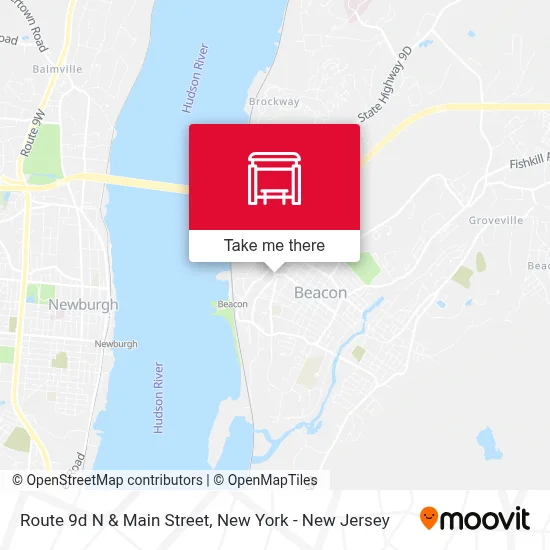 Route 9d N & Main Street map